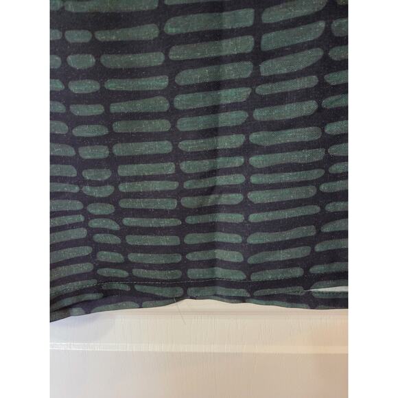 Buykud Abstract Print Dark Neutral Side Strap Modern Midi Shift Dress Medium - Picture 15 of 15